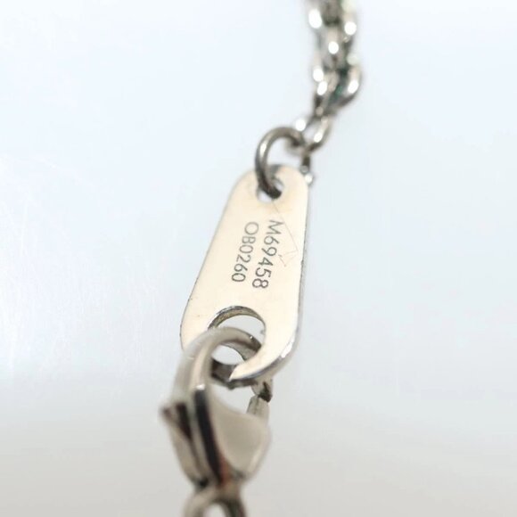 LOUIS VUITTON DJ Vocabulary Necklace metal Silver M69458 LV Auth 138915 - Picture 10 of 16